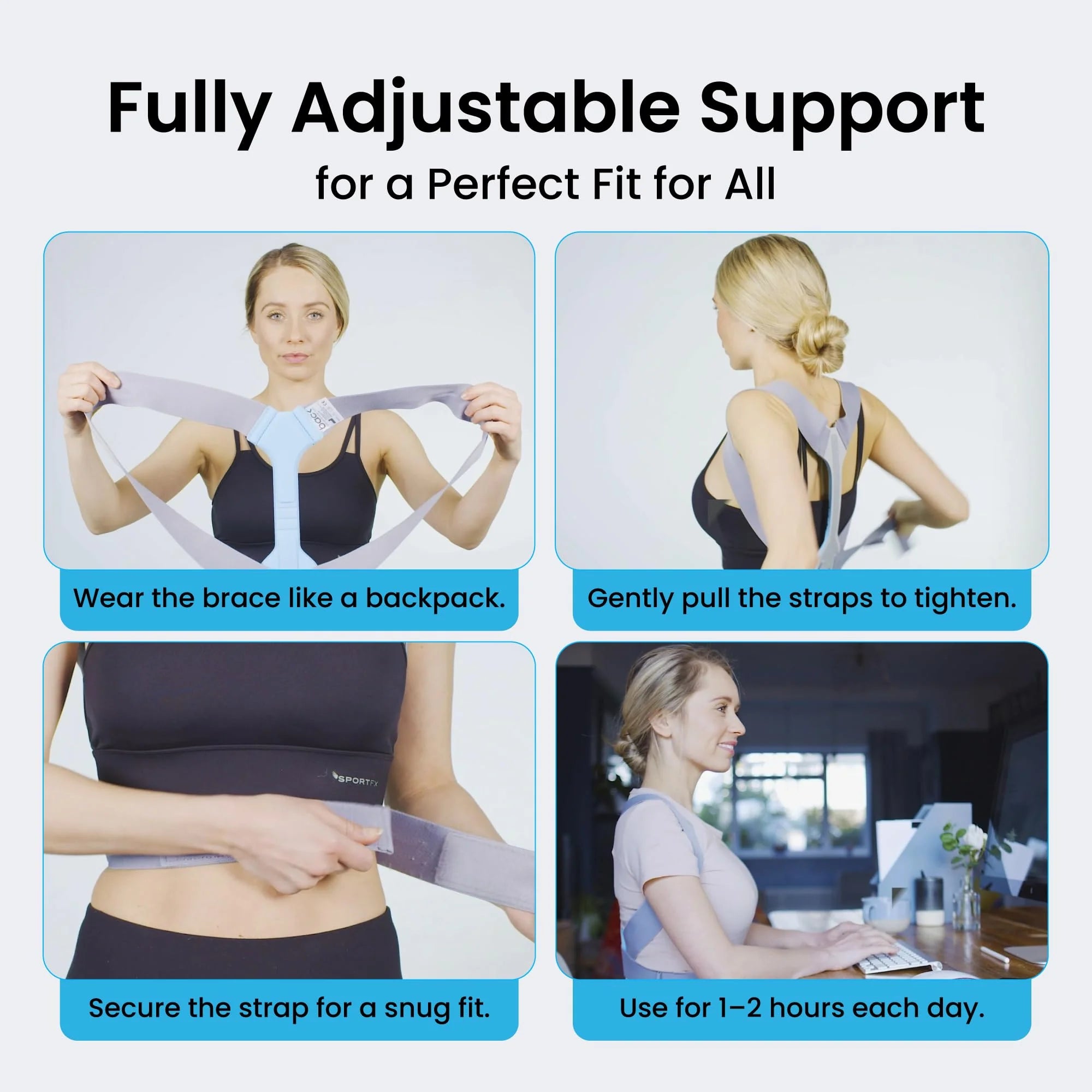 Posture Hero™ Back Brace Posture Corrector - Adjustable Posture Support