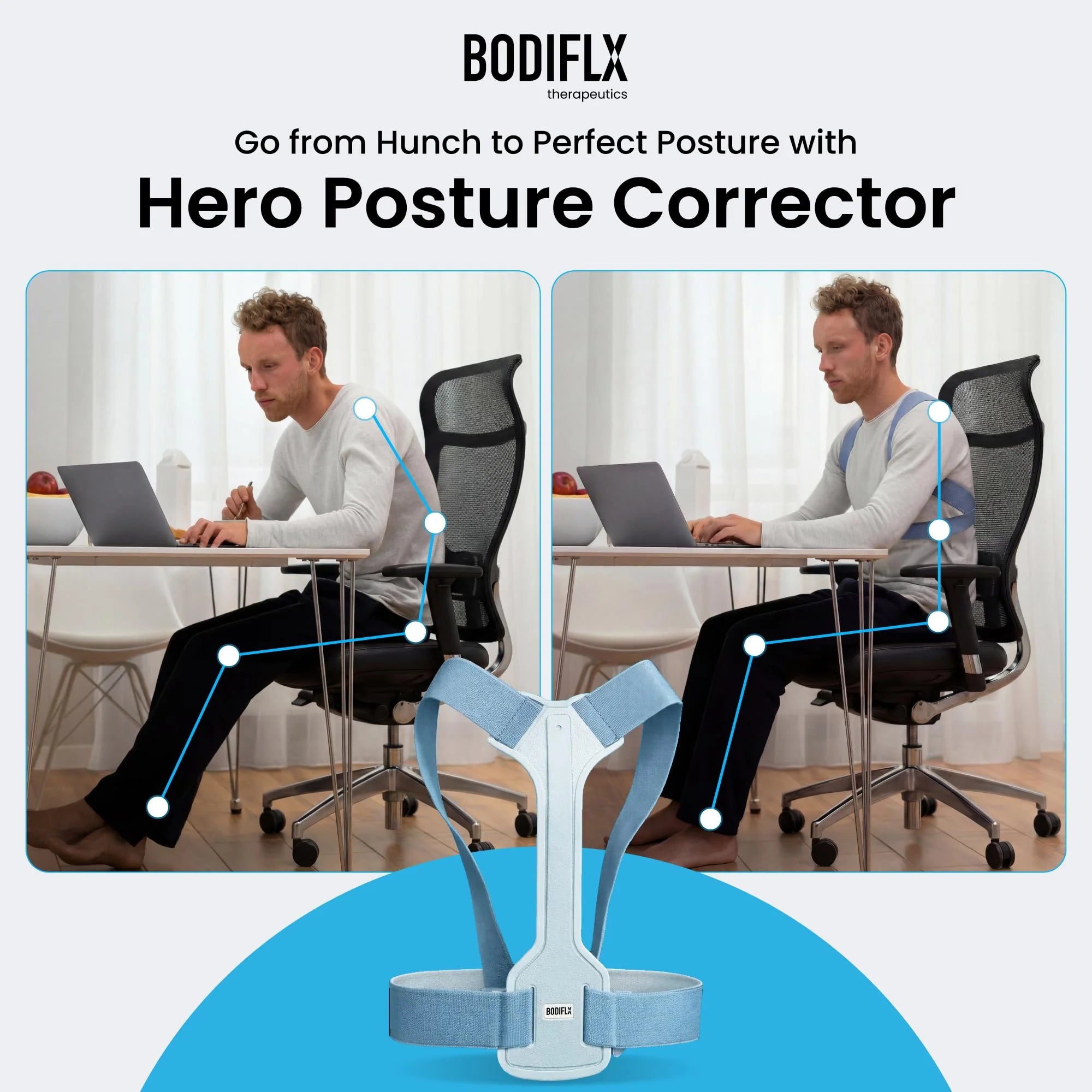 Posture Hero™ Back Brace Posture Corrector - Adjustable Posture Support